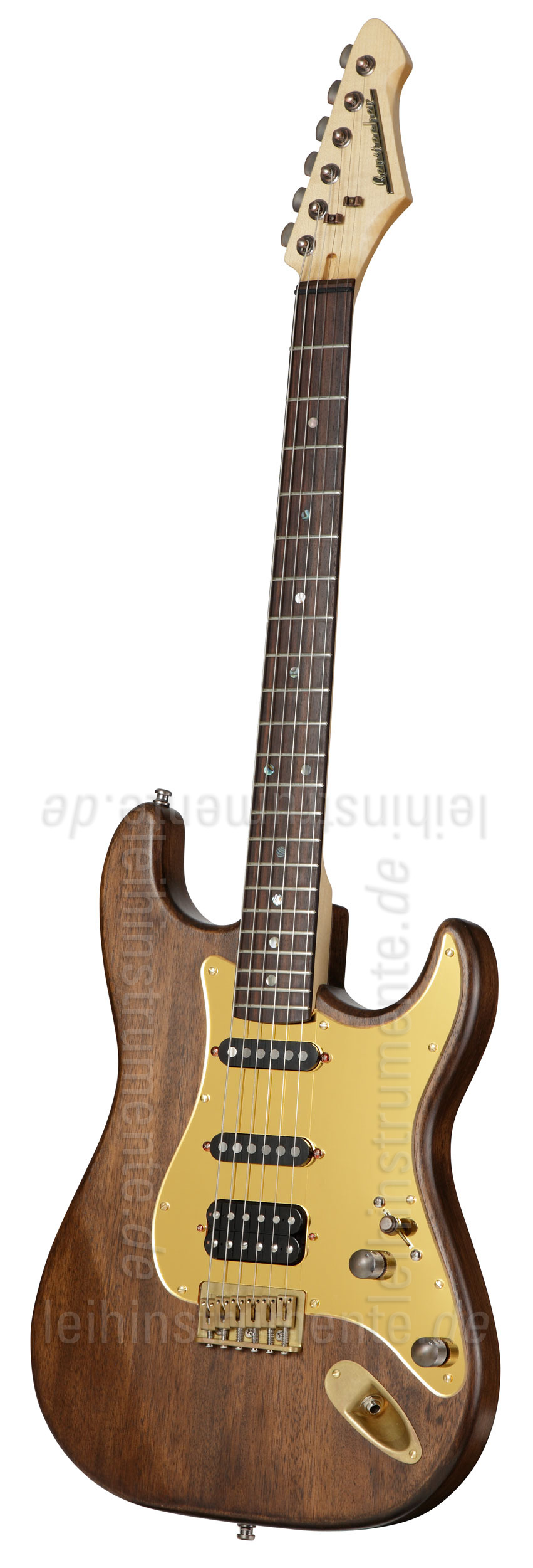to article description / price Electric Guitar BERSTECHER Old Whisky Deluxe Gold + hard case - made in Germany