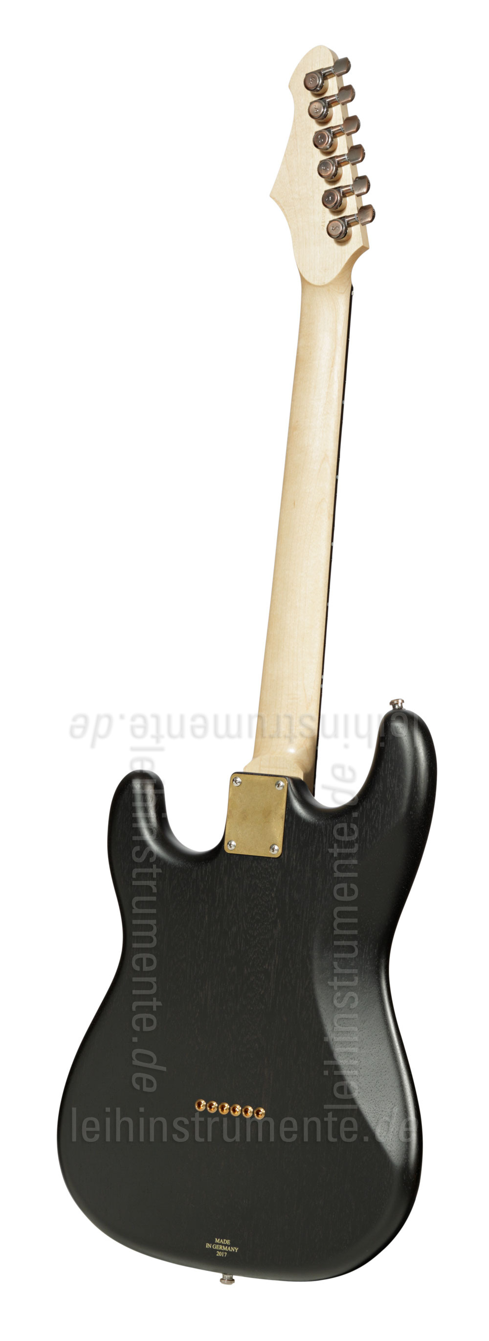 to article description / price Electric Guitar BERSTECHER Deluxe Vintage - Black / Floral Red + hard case - made in Germany