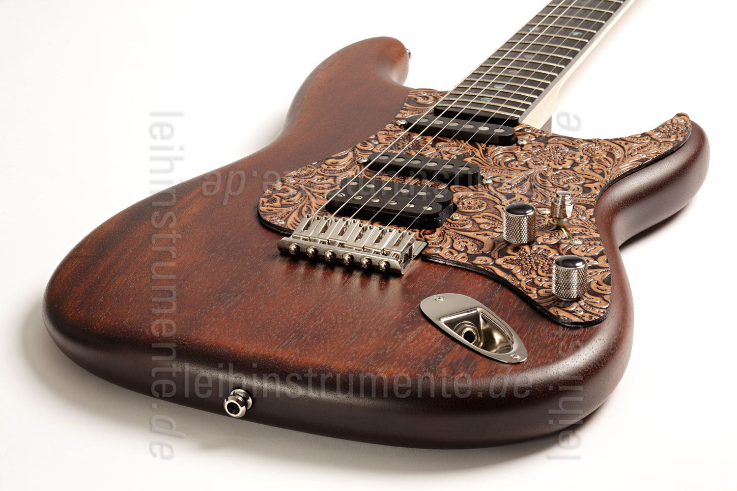 to article description / price Electric Guitar BERSTECHER Deluxe - Old Whisky / Floral Nature + hard case - made in Germany