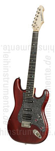 Large view Electric Guitar BERSTECHER Deluxe - Black Cherry / Black Sparkle + hard case - made in Germany