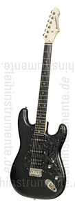 Large view Electric Guitar BERSTECHER Deluxe - Black / Floral Black + hard case - made in Germany