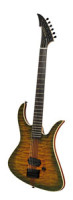 Electric MGH GUITARS Blizzard Beast Deluxe - green amber burst + softcase - made in Germany