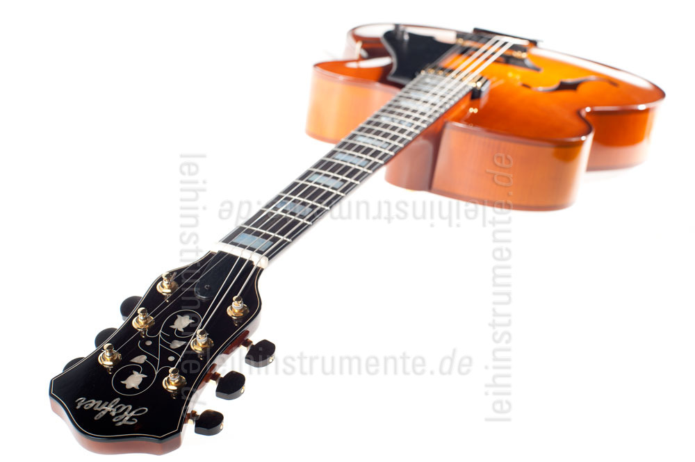 to article description / price Full-Resonance Archtop Jazz Guitar HOFNER CHANCELLOR HC-V-0 Gold Label + hardscase - Schellack - all solid