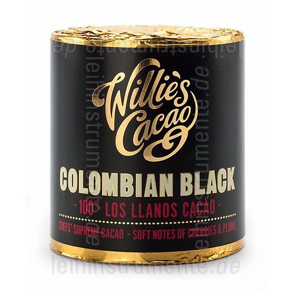 to article description / price Willie`s Cacao 100% - COLOMBIAN BLACK - LOS LLANOS - 180g block for grating