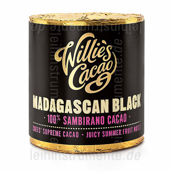 to article description / price Willie`s Cacao 100% - MADAGASCAN BLACK - SAMBIRANO - 180g block for grating