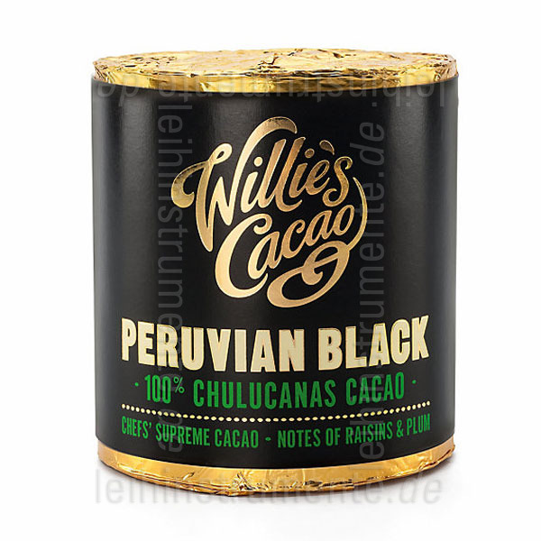 to article description / price Willie`s Cacao 100% - PERUVIAN BLACK - CHULUCANAS - 180g block for grating