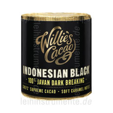Large view Willie`s Cacao 100% - INDONESIAN BLACK - JAVAN DARK BREAKING - 180g block for grating