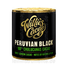 Large view Willie`s Cacao 100% - PERUVIAN BLACK - CHULUCANAS - 180g block for grating