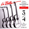 Children's- Classical Guitar Strings Set 3/4 - LA BELLA 134 - normal Tension