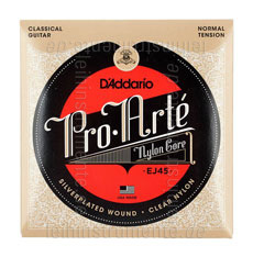 Large view Classical Guitar Strings - D'Addario EJ45 normal Tension. Packung mit 10x Sets